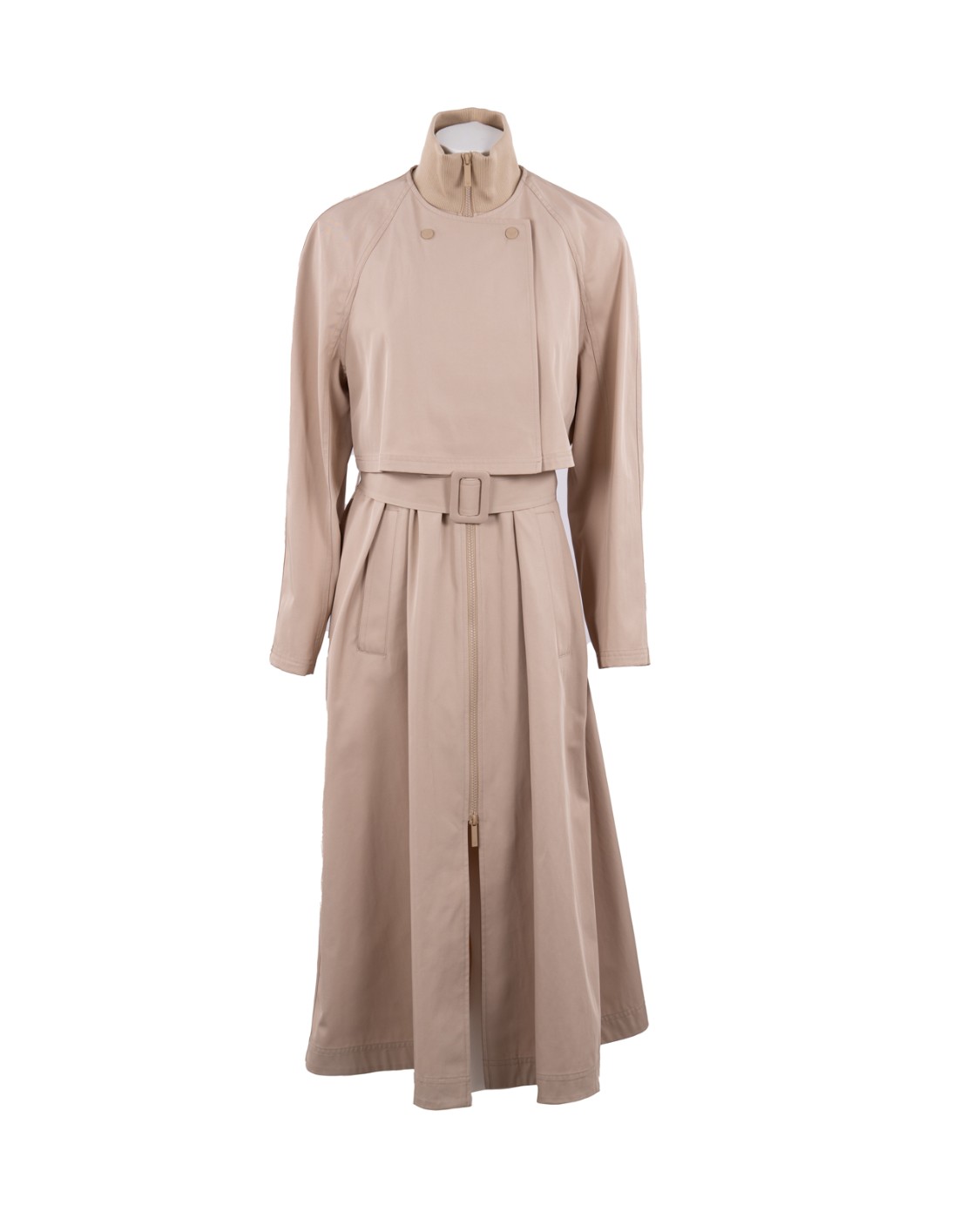 shop EMPORIO ARMANI  Trench: Emporio Armani trench 2in1 in cotone tecnico.
Cotone tecnico.
Idrorepellente.
Collo alto.
Capo 2in1.
Bolero removibile.
Abito smanicato interno.
Cintura coordinata.
Tasche laterali a filetto.
Aquila ricamata su scollo dietro.
Spacco sul retro.
Capo sfoderato.
Composizione: 57% poliestere, 43% cotone.
Made in China.. EW000637 AF12646-U6151 number 814132